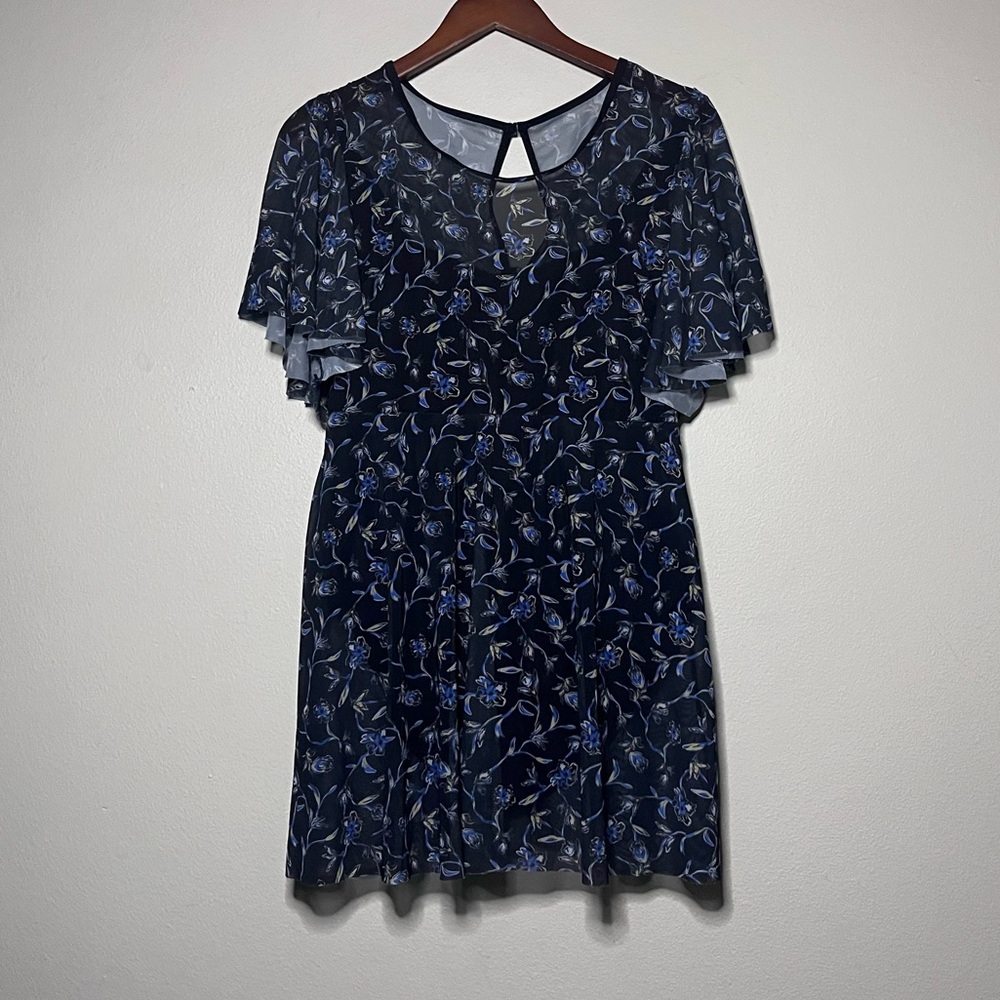 BLOOMCHIC Floral Mesh Swim Dress - Picture 11 of 15